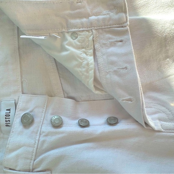 Pistola White Straight Leg Jeans